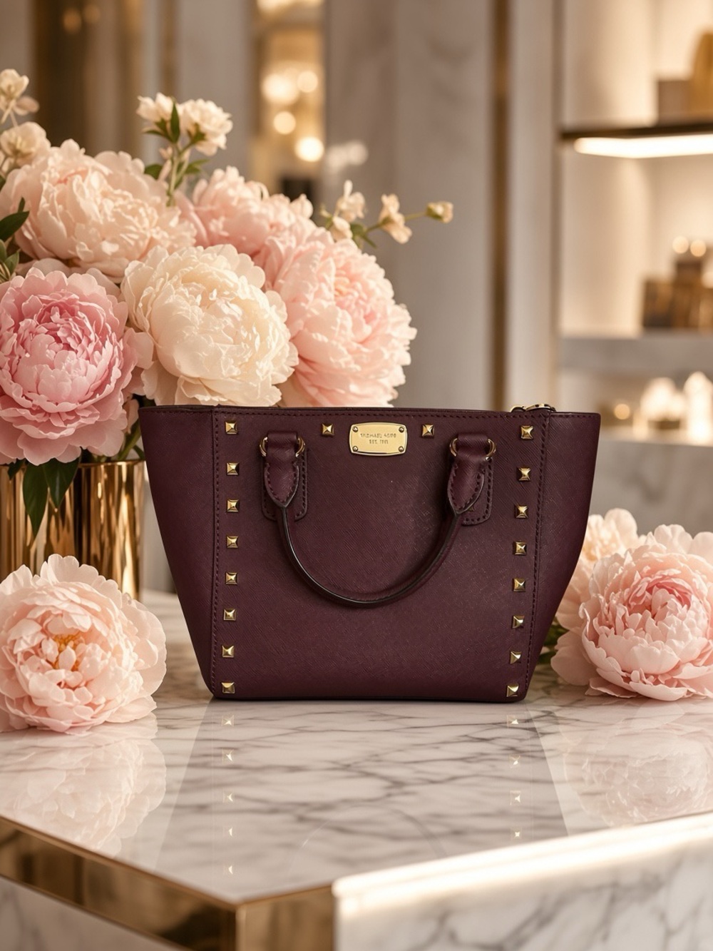 Michael Kors Studded in Deep Plum